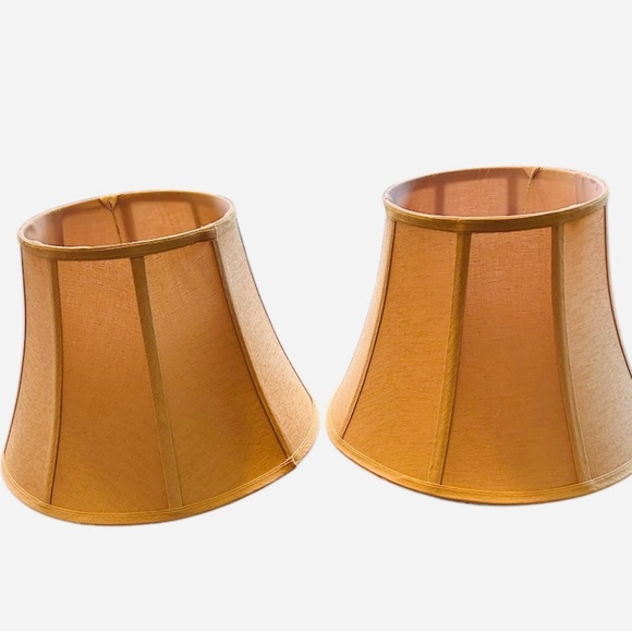Elegant Tan Lampshade Set - Picture 6 of 8